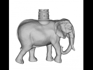 elephant 3d stl Modelo de impresión 3D