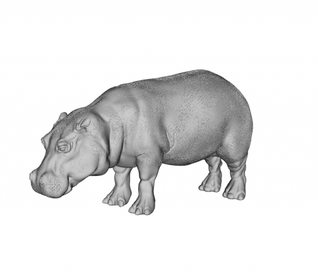 hippo 3d stl 3Dプリントモデル .c4d .max .obj .3ds .fbx .stl .blend 