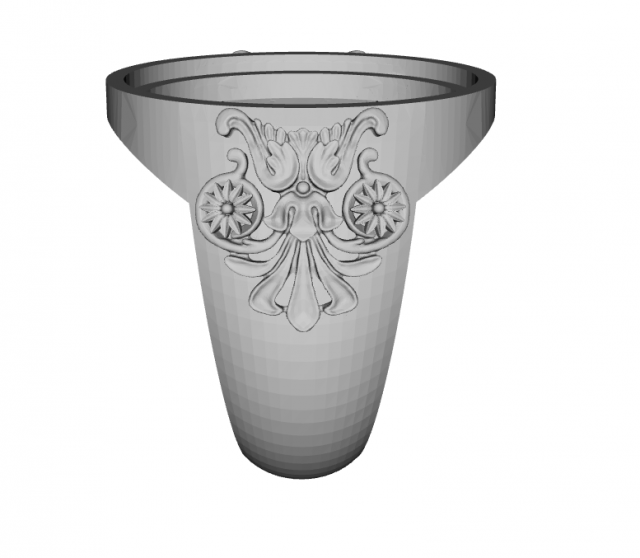 ring oval 3d stl Modello di stampa 3D .c4d .max .obj .3ds .fbx .stl .blend 