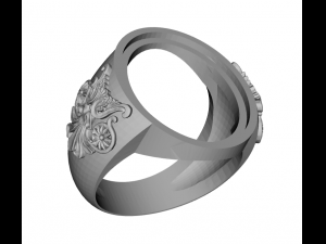 ring oval 3d stl Modello di stampa 3D