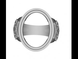 ring oval 3d stl Modello di stampa 3D