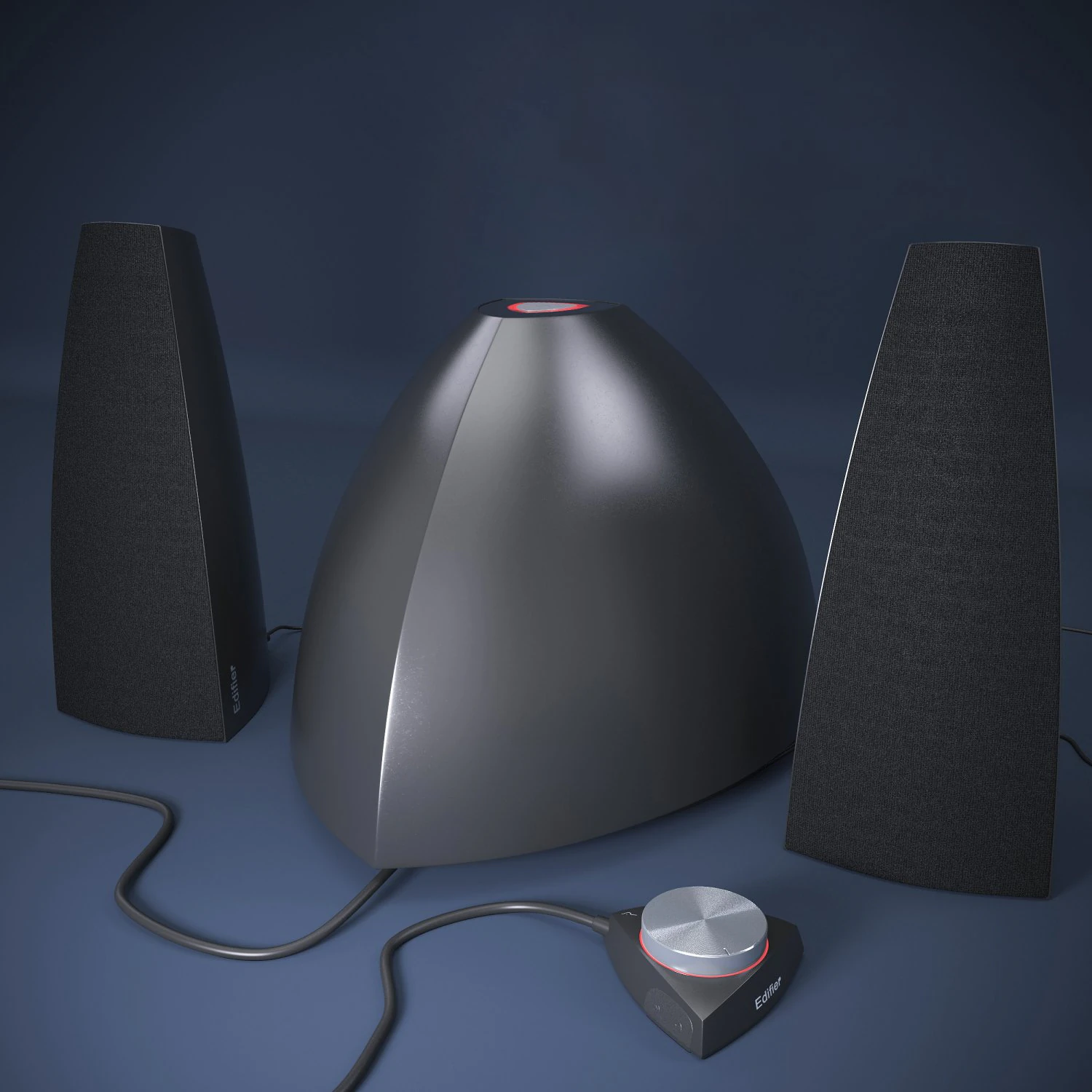 acoustic system edifier e3350 3D Model .c4d .max .obj .3ds .fbx .stl .blend 