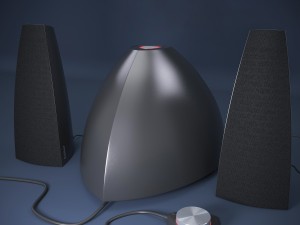 acoustic system edifier e3350 3D Model