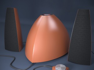 acoustic system edifier e3350 3D Model