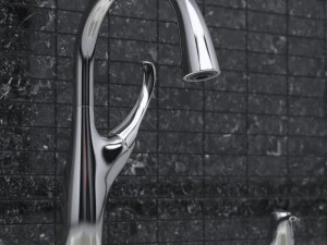 kitchen faucet and sink kohler 3D Model