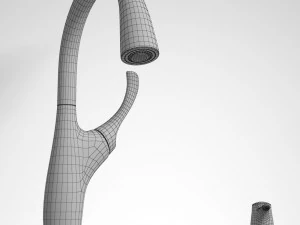 kitchen faucet and sink kohler 3D Model