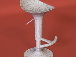 bar stool Model 3D