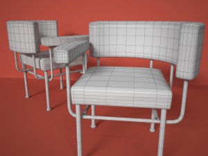 stellar works cotton club chair 3D Model