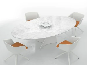 कुंडा आर्मचेयर लिज़ा 2273 और एलिका टेबल 3D मॉडल