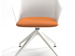swivel armchair liza 2273 and elica table 3D 模型