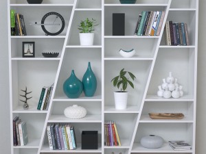 delta composition shelving unit Modello 3D