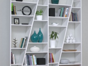 delta composition shelving unit Model 3D