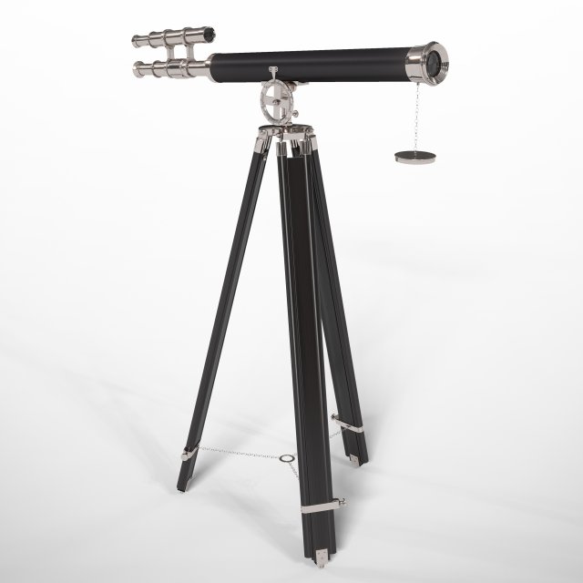 griffith astro telescope 3D Model .c4d .max .obj .3ds .fbx .stl .blend 