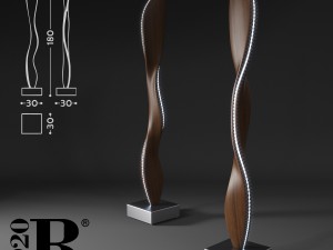 riva 1920 fiamma lamp 3D Model