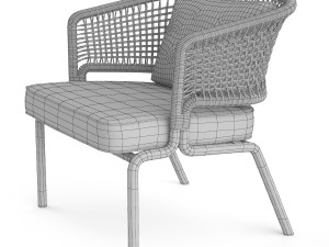 tribu contour clubchair Model 3D