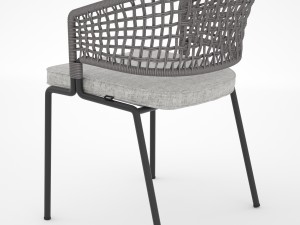 tribu contour armchair and illum table 3Dモデル
