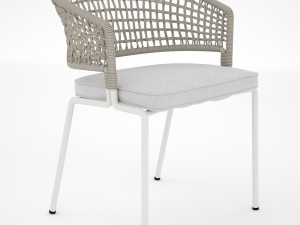 tribu contour armchair and illum table 3Dモデル