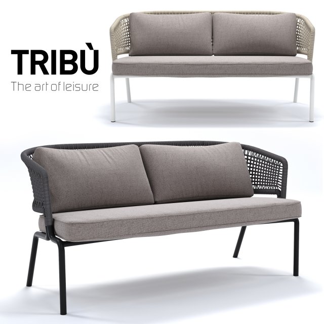 tribu contour sofa Modelo 3D .c4d .max .obj .3ds .fbx .stl .blend 