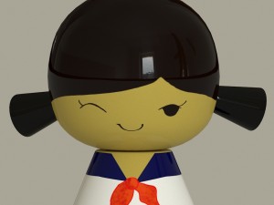 kokeshi Modelo 3D