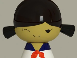 kokeshi 3D Model