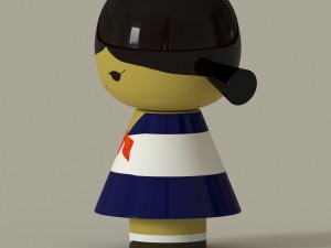 kokeshi Modelo 3D
