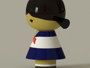 kokeshi 3D Model