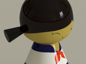 kokeshi Modelo 3D