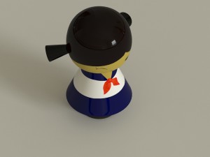 kokeshi Modelo 3D