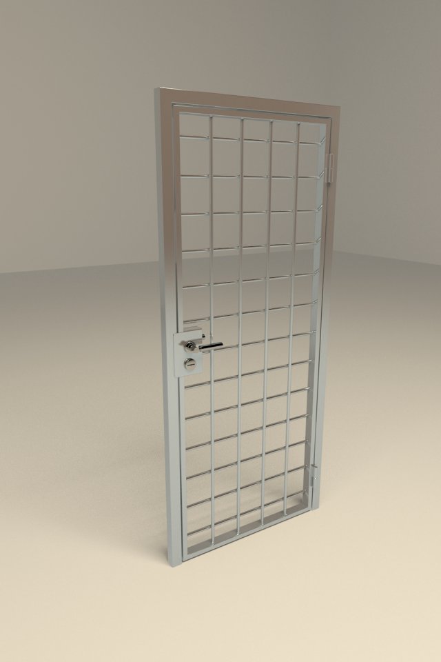lattice door 3D मॉडल .c4d .max .obj .3ds .fbx .stl .blend 