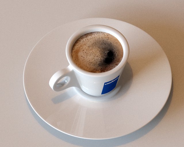 lavazza cup of coffee 3D Model .c4d .max .obj .3ds .fbx .stl .blend 
