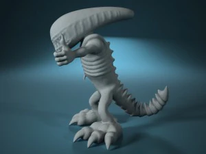 alien 3D Print Model