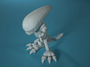 alien 3D Print Model