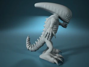 alien 3D Print Model