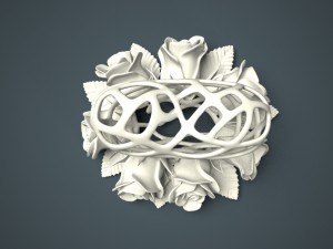 heart and roses 3D-Druckmodell