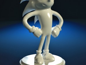 sonic 3D Print Model