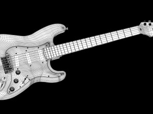 electric guitar 3Dモデル