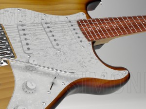 electric guitar 3Dモデル
