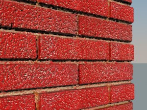 red glossy wall bricks Tekstur CG