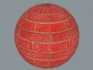 czerwone błyszczące cegły ścienne CG Tekstury