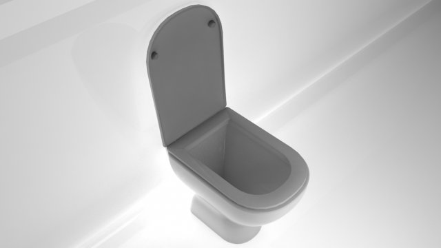 toilet Model 3D .c4d .max .obj .3ds .fbx .stl .blend 
