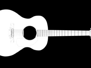 acoustic guitar 3D-Modell
