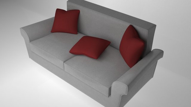 couch multicolor Model 3D .c4d .max .obj .3ds .fbx .stl .blend