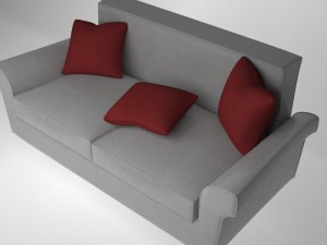 couch multicolor 3D Model