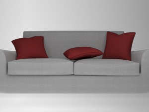 couch multicolor Model 3D