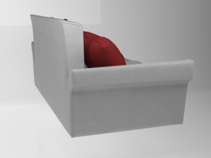couch multicolor Model 3D