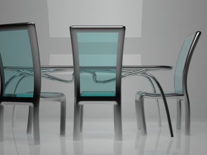 table and chairs 3D Model