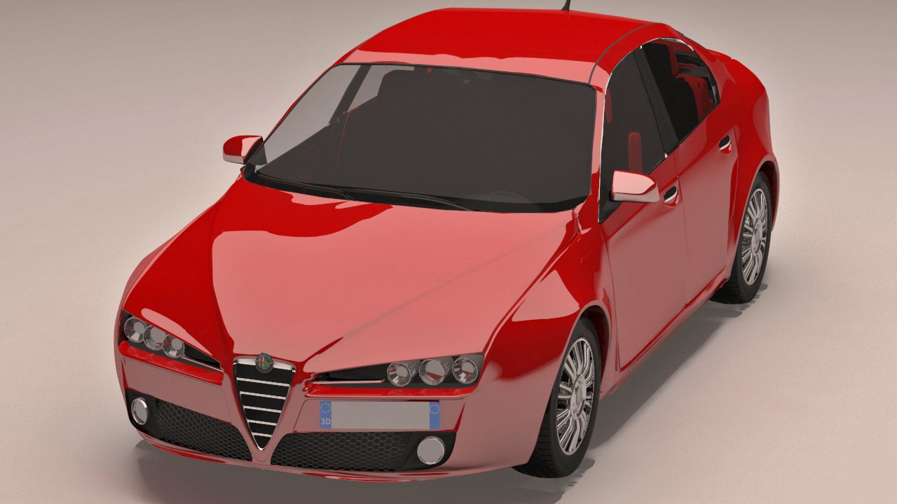 alfa romeo 159 3D Model in Sedan 3DExport