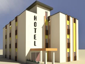 hotel gen&eacute;rico Modelo 3D