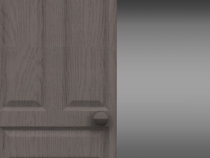 4 ruined bloody door 3D Модель