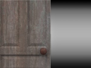 4 ruined bloody door 3D Модель